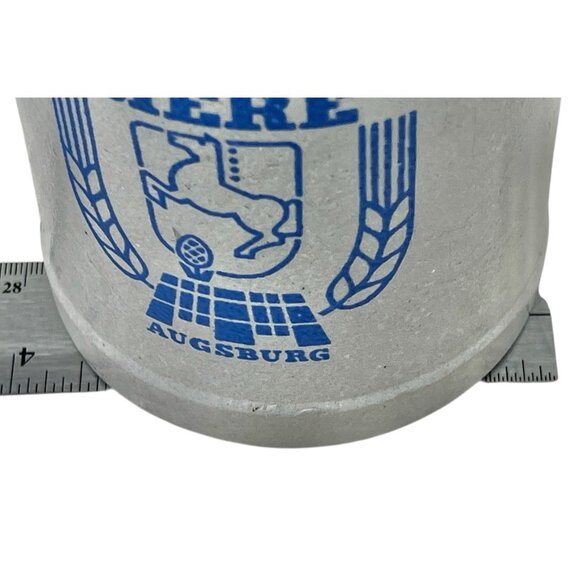 Vintage Riegele Biere Stoneware Beer Stein 0.5L With Handle From Augsburg German - Picture 3 of 11